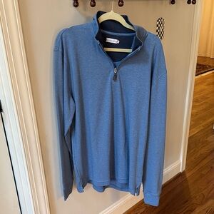 Men's Quarter-Zip Pullover Sweatshirt - Blue SOUTHERN PROPER